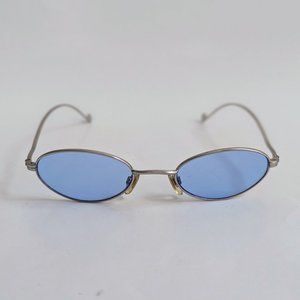 NWT Vintage 90's Lady Fashion Oval Metal Sunglasses (S.Silver)